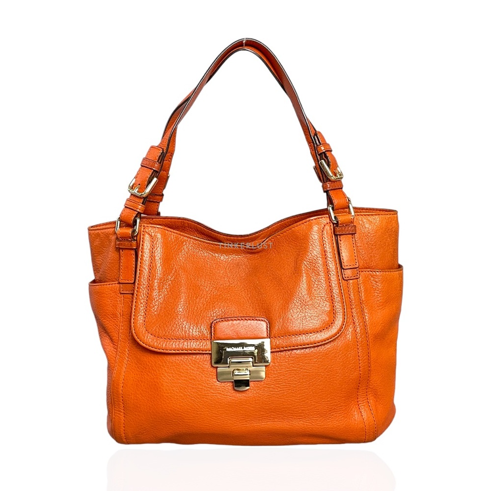 Michael Kors Tangerine Leather Handbag